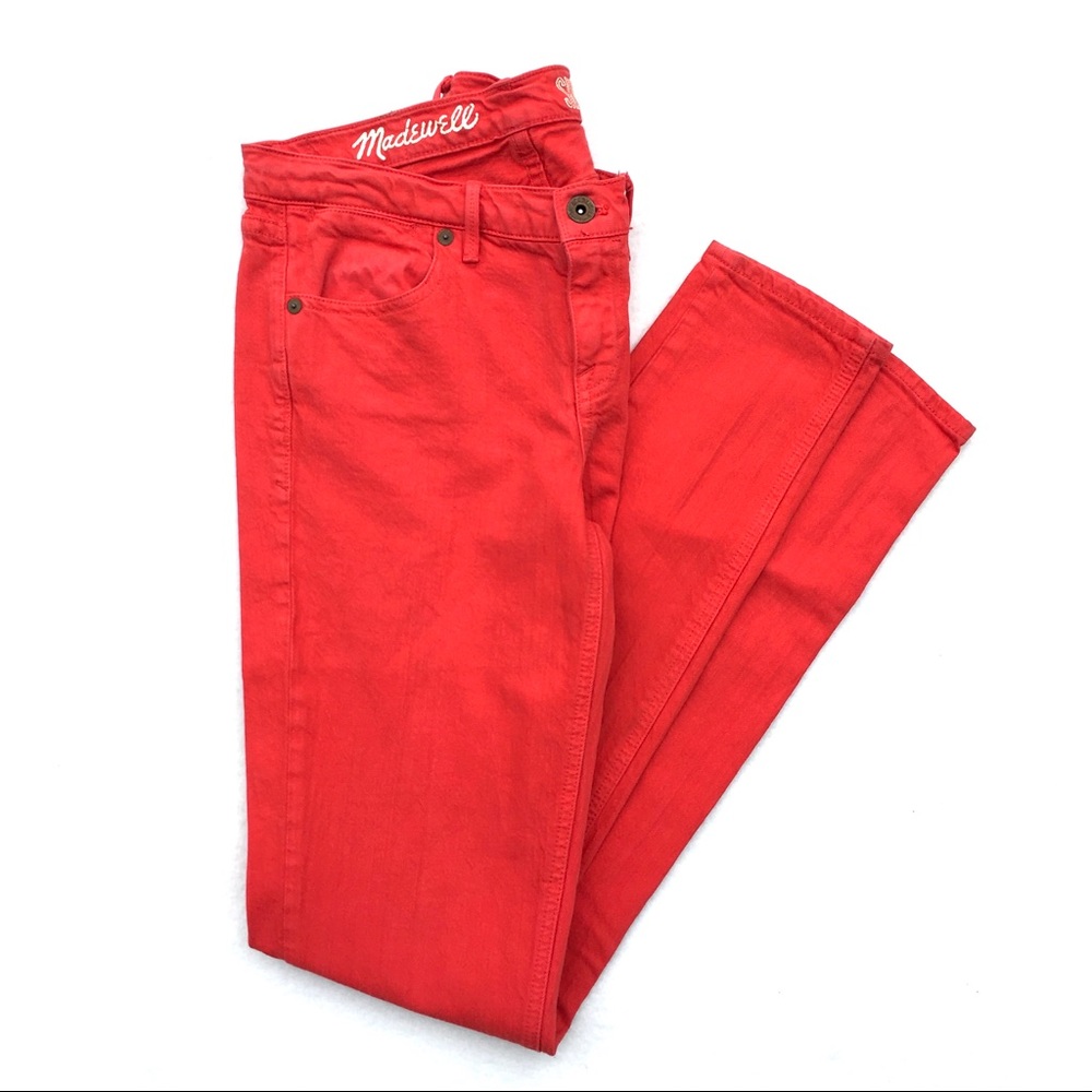 Madewell Skinny Skinny Red Jeans